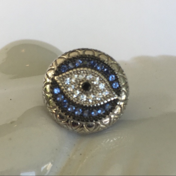 NWT Sterling Silver Evil Eye Stud Earrings - Picture 3 of 5